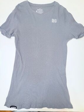 RawGear Ribbed RG T-Shirt Gray Men’s Large